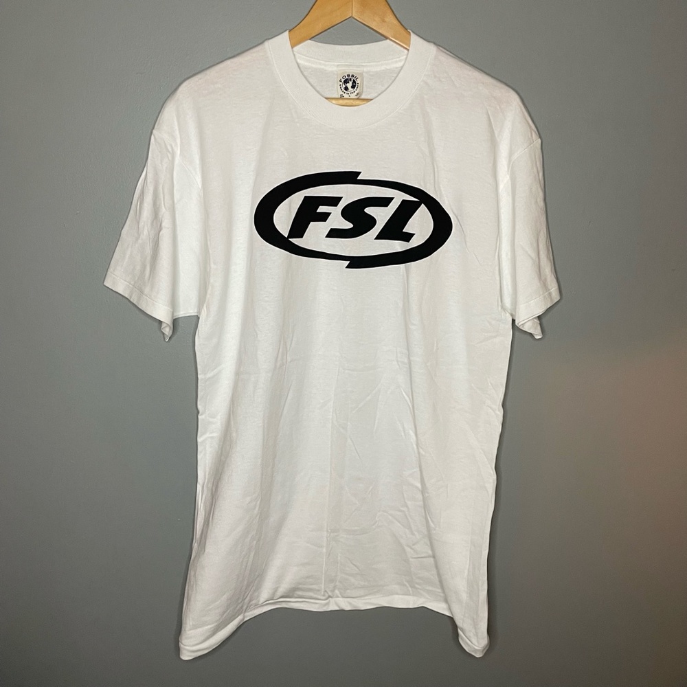 Vintage Fossil Single Stitch White T-shirt Large